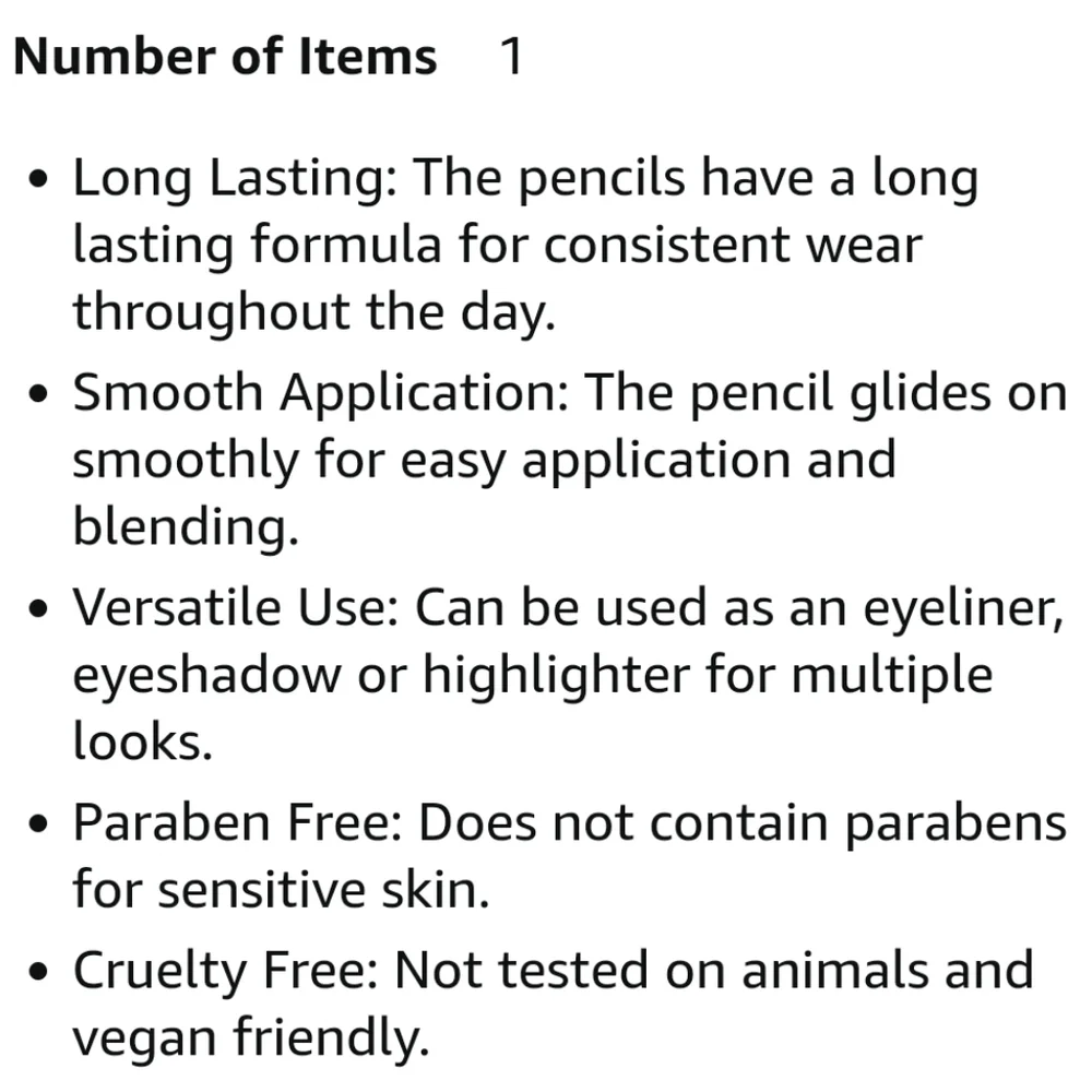 🆕️Love My Eyes Kohl-Kajal Eye Liner Soft Crayon Dark Brown Bari 702